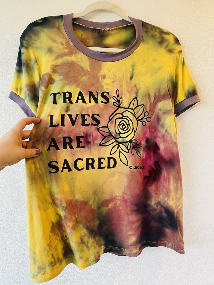 TRANS LIVES ARE SACRED Tee (super limited stock)